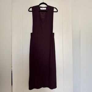 Victoria Beckham Deep Purple Midi Dress